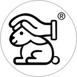 Logo des Deutschen Tierschutzbundes: Hase mit schützender Hand