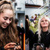 glückliche Fundraiser-Gesichter auf der Sommerparty in Berlin